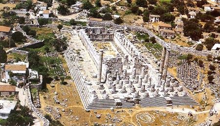 didyma apollo temple from air